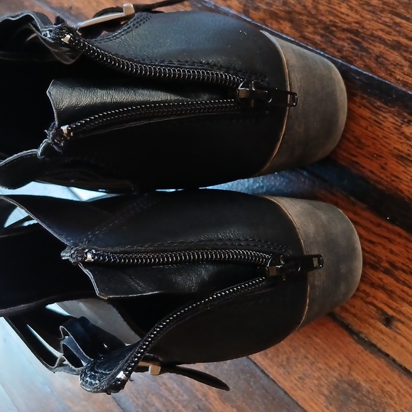 Jellypop Black Ankle Boots with Buckle Accent - Picture 8 of 8